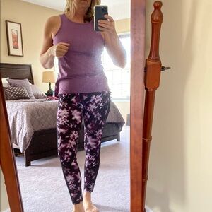 Ideology Purple Patterned Women's Leggings/top